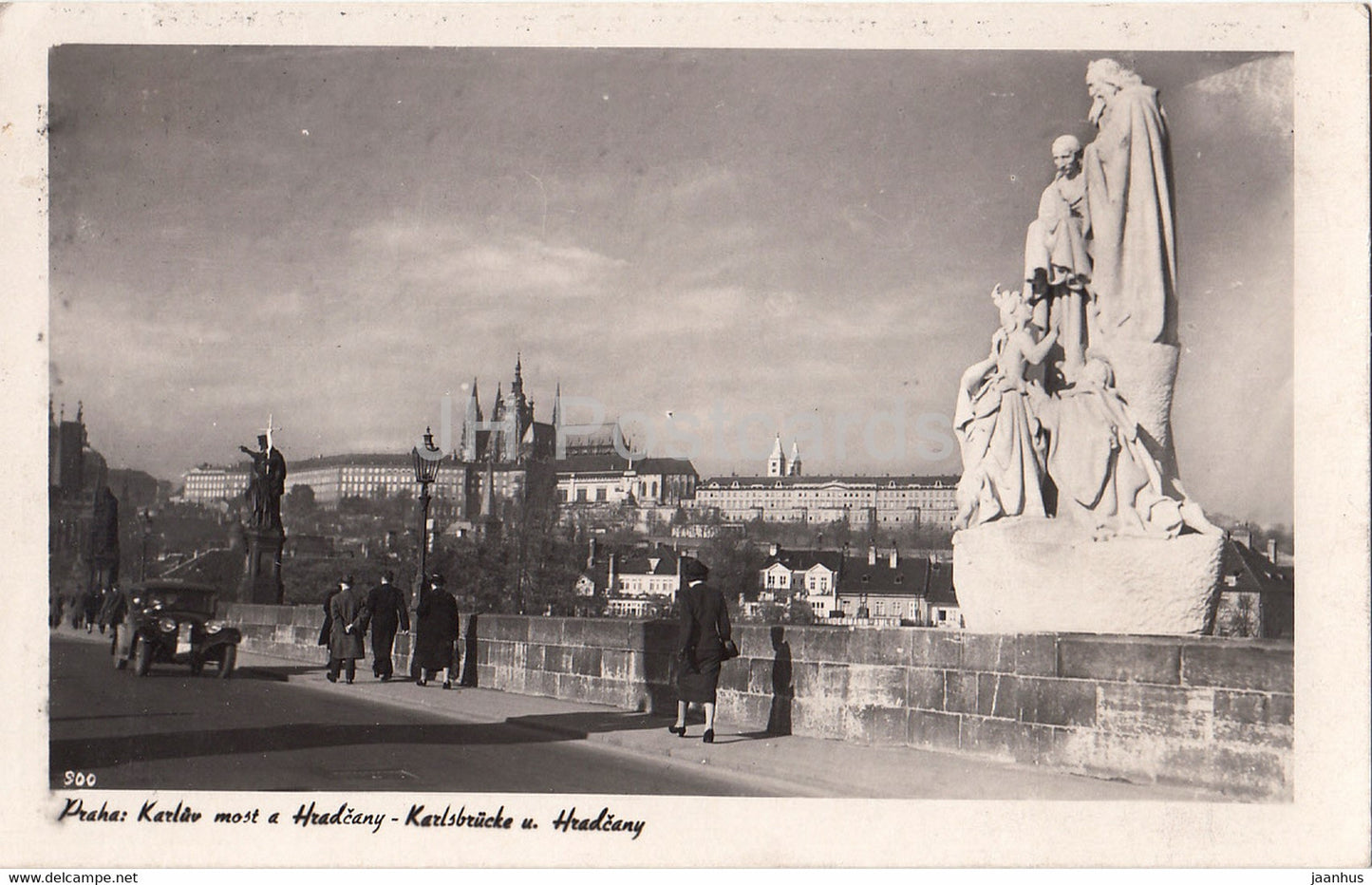 Praha - Prague - Karluv Most a Hradcany - Karlsbrucke u Hradcany - old postcard - Czech Republic - unused - JH Postcards