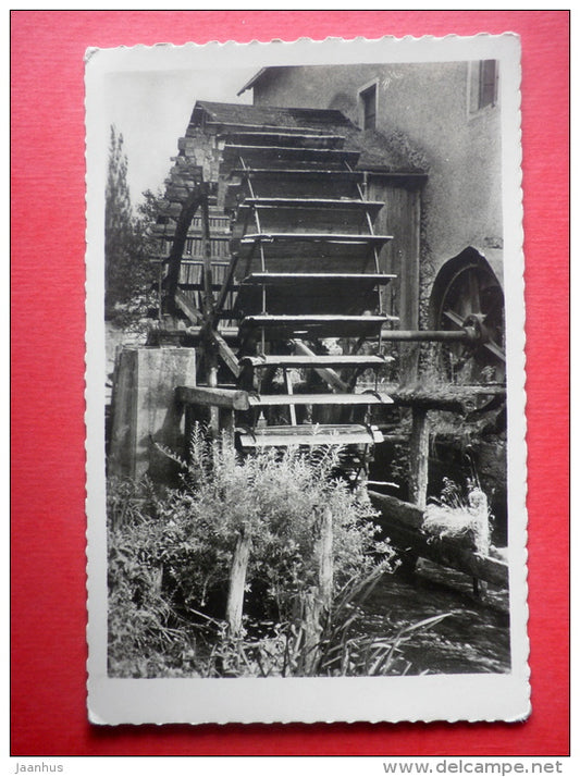 watermill - Foto Kammerer - Echte Photographie - Germany - old postcard - unused - JH Postcards