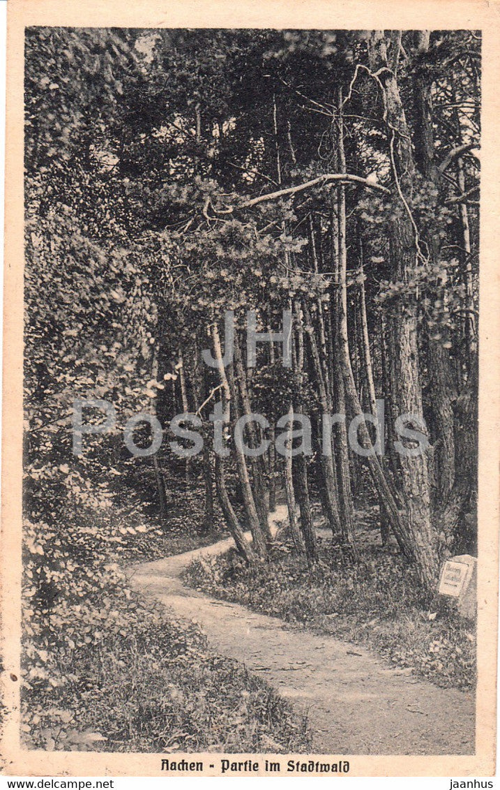 Aachen - Partie im Stadtwald - old postcard - 1920 - Germany - used - JH Postcards