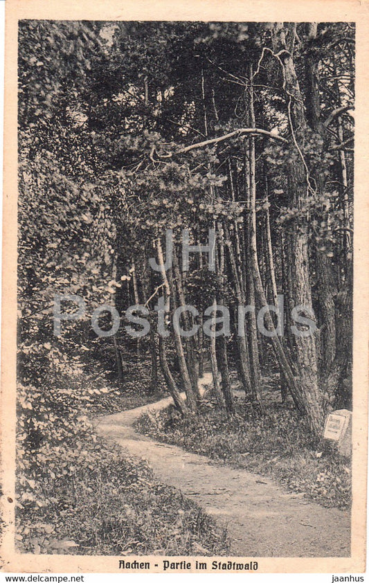Aachen - Partie im Stadtwald - old postcard - 1920 - Germany - used - JH Postcards