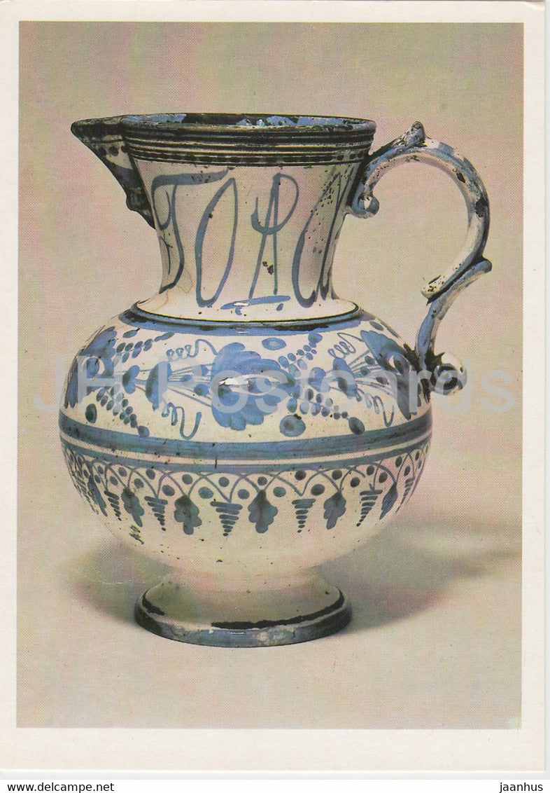 Jug - Russian ceramics and porcelain - 1982 - Russia USSR - unused - JH Postcards