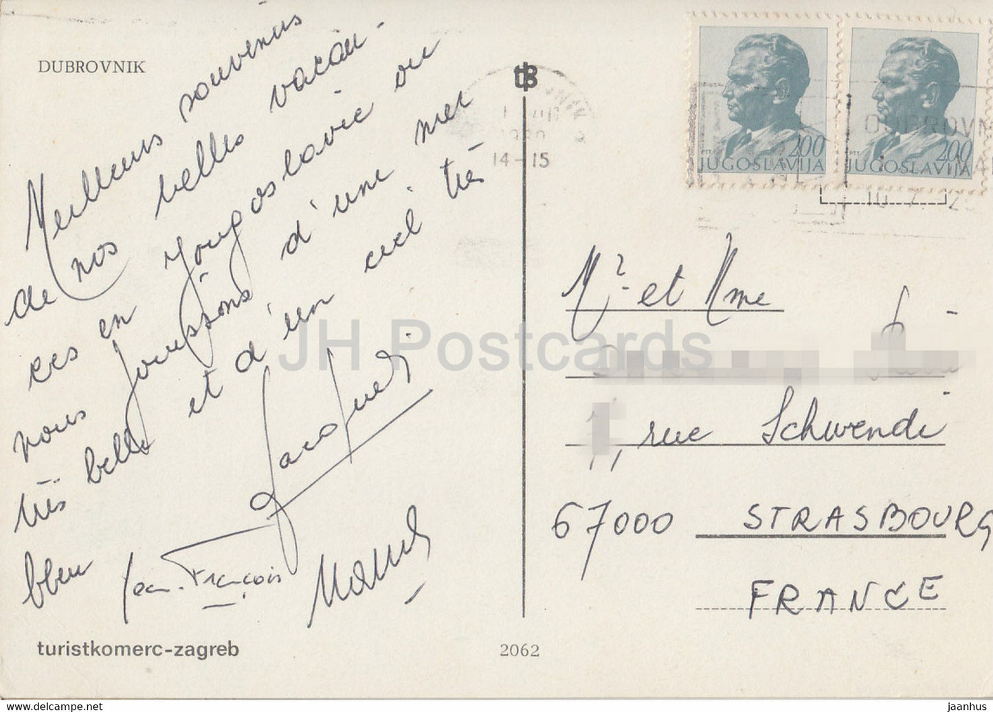 Dubrovnik - Luftaufnahme - 2062 - 1980 - Jugoslawien - Kroatien - gebraucht