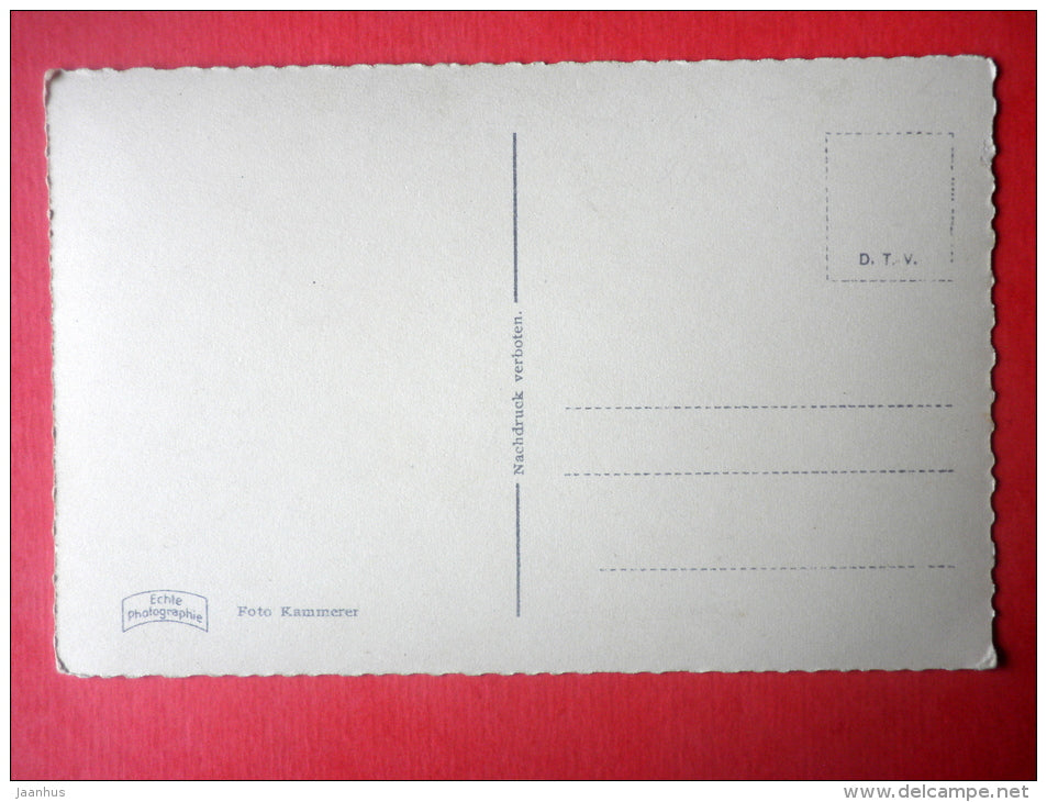 watermill - Foto Kammerer - Echte Photographie - Germany - old postcard - unused - JH Postcards