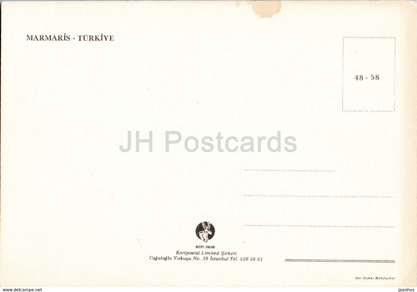 Marmaris - Hitit - Turquie - inutilisé