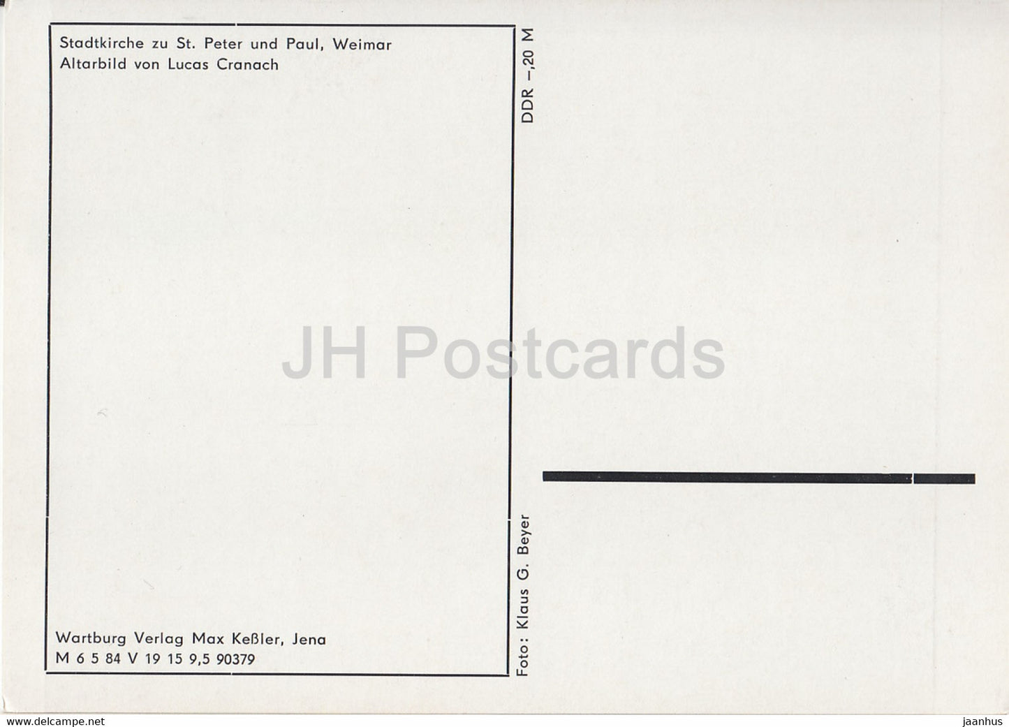 painting by Lucas Cranach - Altarbild - Altarpiece - sheep - German art - Germany DDR - unused