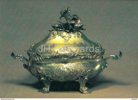 Bowl , 1764 - St. Petersburg - Russian Silver Craft - art - 1986 - Russia USSR - used - JH Postcards