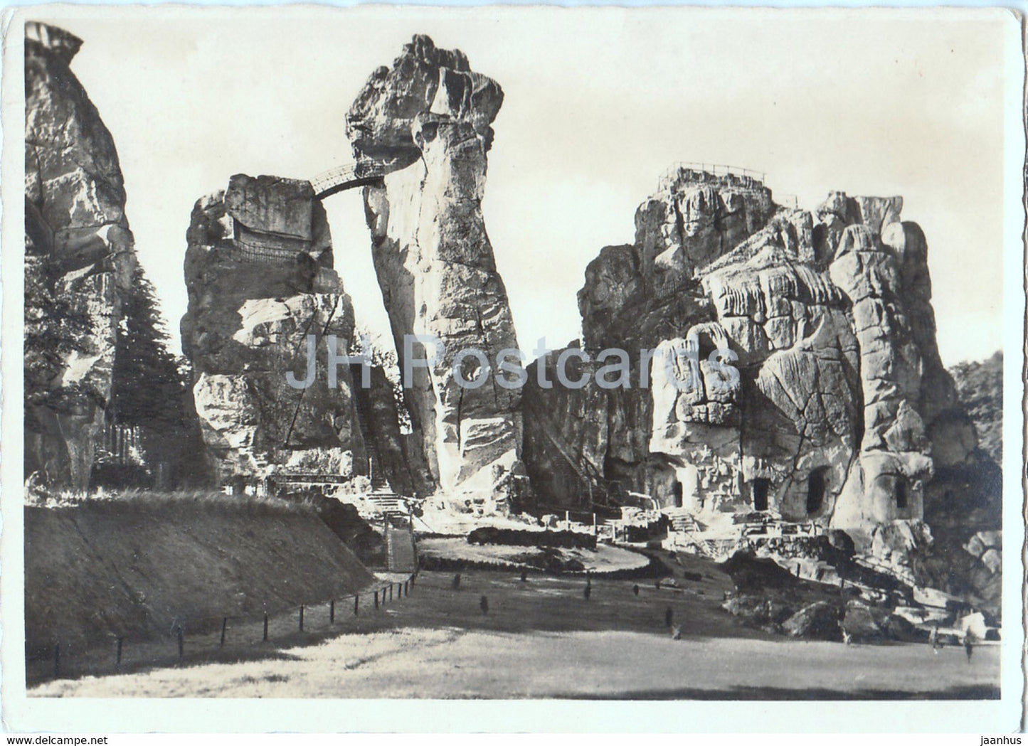 Ertensteine - Teutoburger Wald - old postcard - Germany - unused - JH Postcards