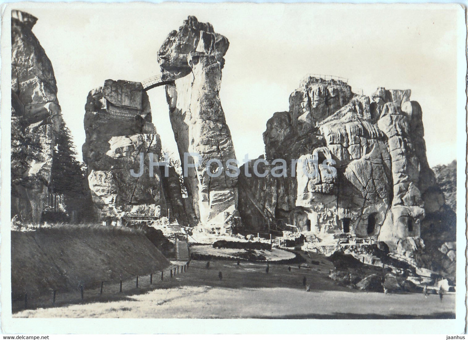 Ertensteine - Teutoburger Wald - old postcard - Germany - unused - JH Postcards