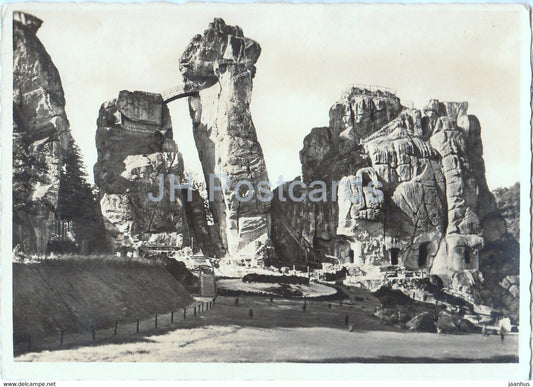 Ertensteine - Teutoburger Wald - old postcard - Germany - unused - JH Postcards