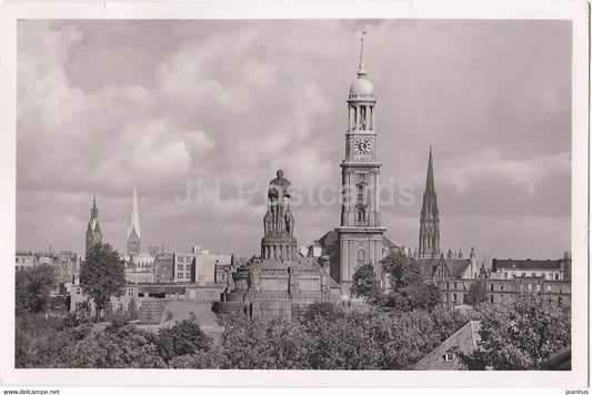 Hamburg 1950 - Die Türme der Stadt - Germany - used - JH Postcards