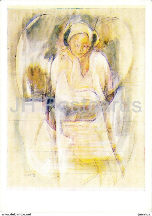 illustration by V. Goryaev - in memory of Alexander Ivanov - Russian art - Russia USSR - unused - JH Postcards