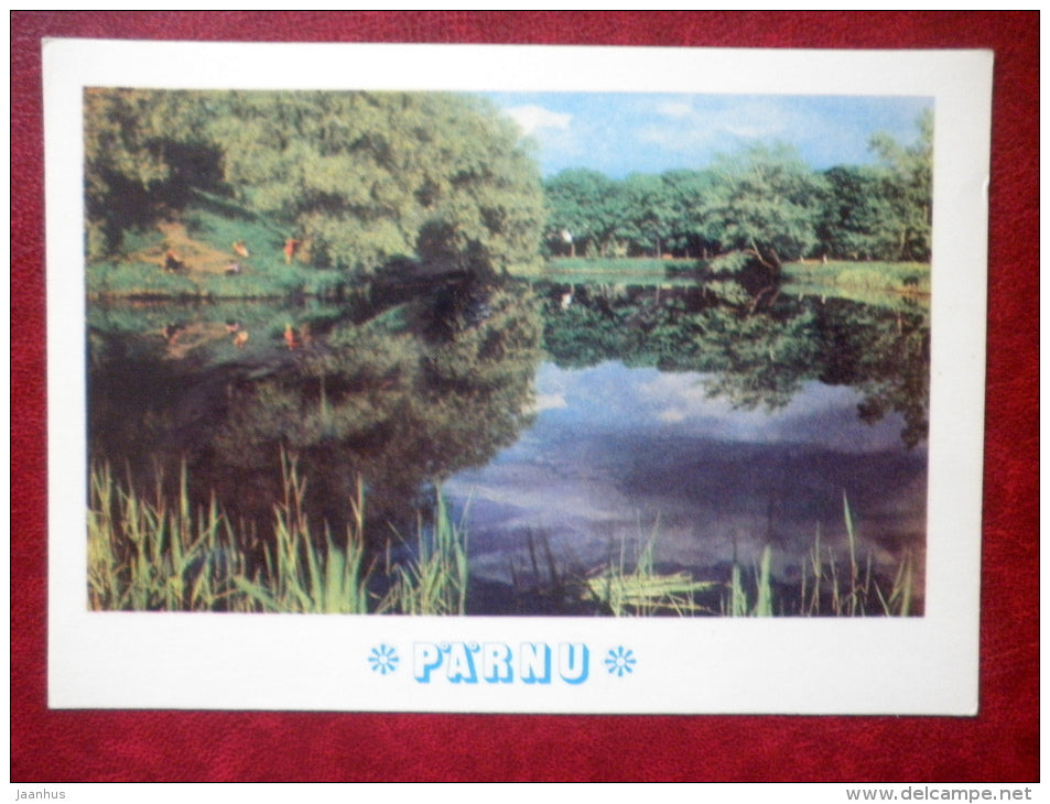 The Moat - Pärnu - 1976 - Estonia USSR - unused - JH Postcards