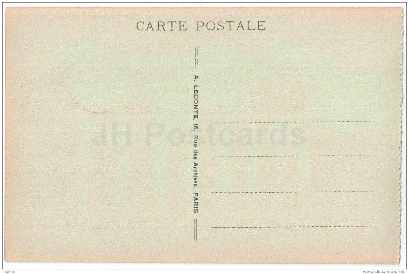 Porte St-Denis - old cars - St. Denis Gate - 34 - Paris - France - unused - JH Postcards