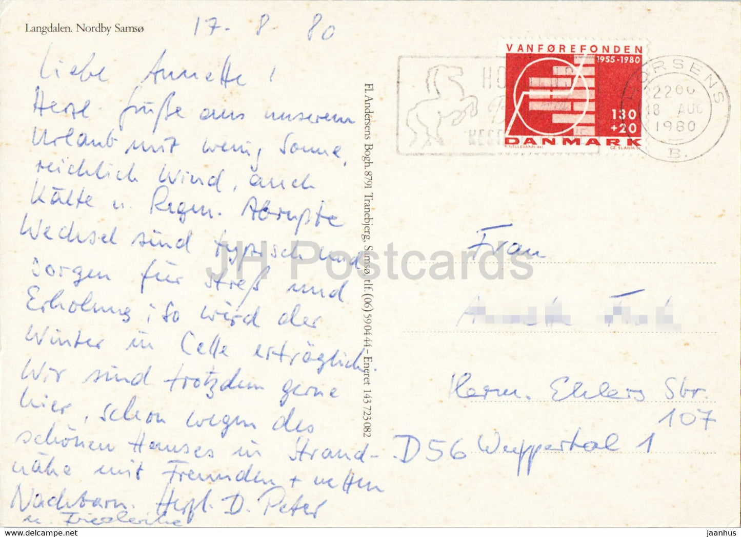 Langdalen - Nordby Samso - 1980 - Danemark - d'occasion