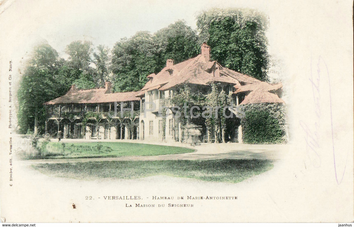 Versailles - Hameau de Marie Antoinette - La Maison du Seigneur - 22 - old postcard - 1900 - France - used - JH Postcards