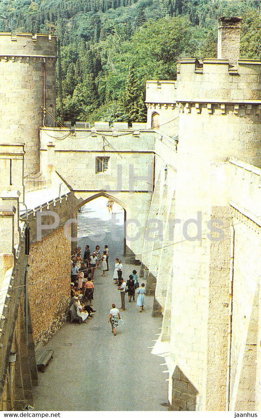 Shuvalovsky passage - Alupka Palace Museum - Crimea - 1990 - Ukraine USSR - unused - JH Postcards