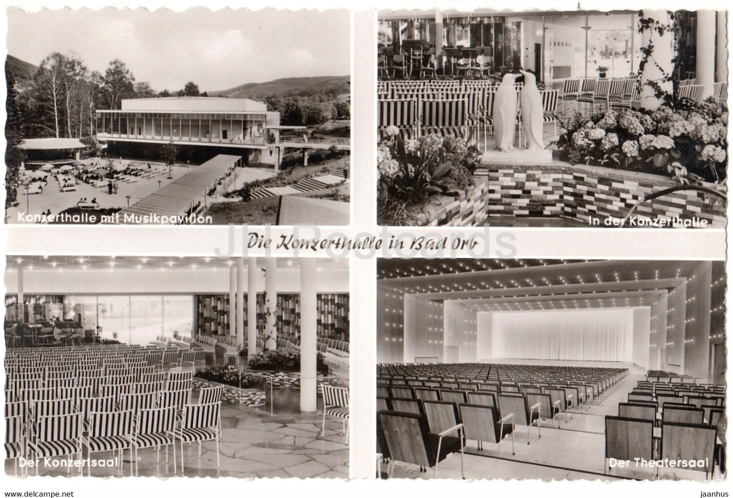 Die Konzerthalle in Bad Orb - Musikpavillon - Konzertsaal - Theatersaal - Germany - unused - JH Postcards