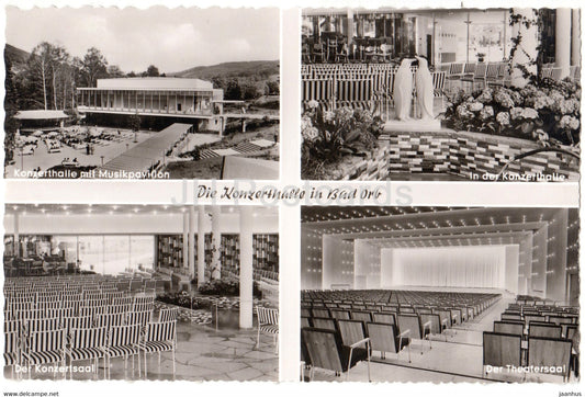 Die Konzerthalle in Bad Orb - Musikpavillon - Konzertsaal - Theatersaal - Germany - unused - JH Postcards