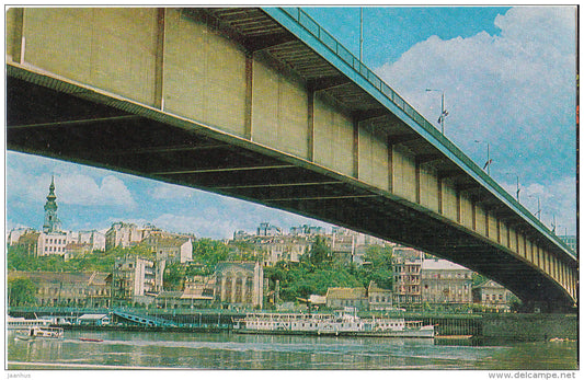 Bridge over Sava river - Belgrade - 1978 - Serbia - Yugoslavia - unused - JH Postcards