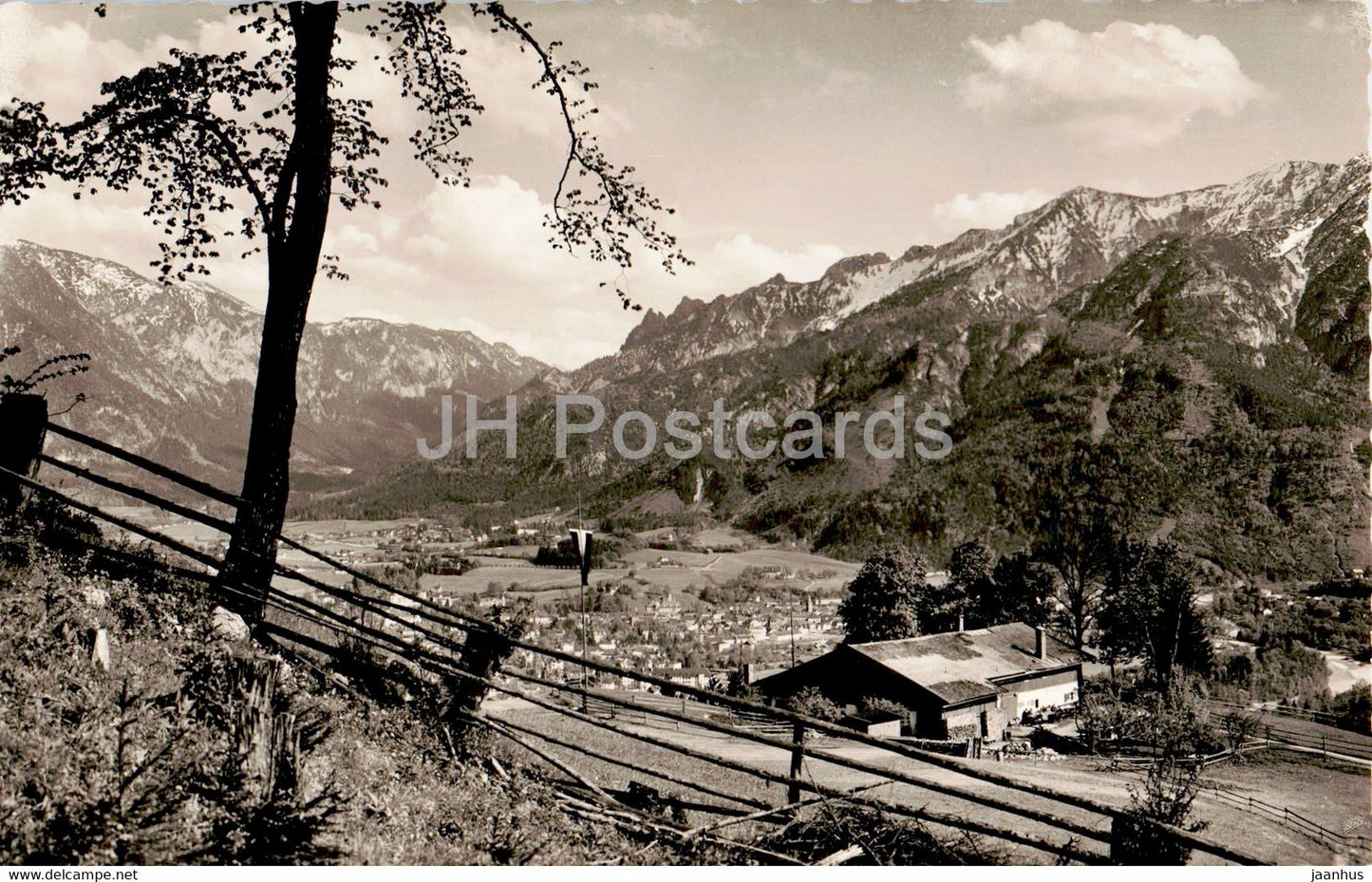 Bad Reichenhall - Padinger Alm gegen Lattengebirge und Untersberg - old postcard - Germany - unused - JH Postcards