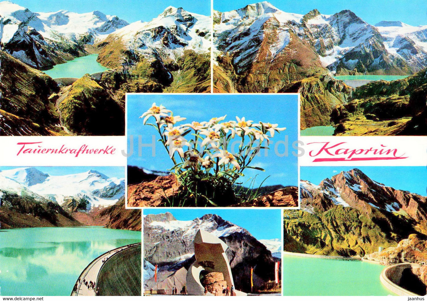 Tauernkraftwerke Kaprun - Werkpanorama - Wiesbachhorn - Bratschenkopf - Klockerin - Austria - unused - JH Postcards