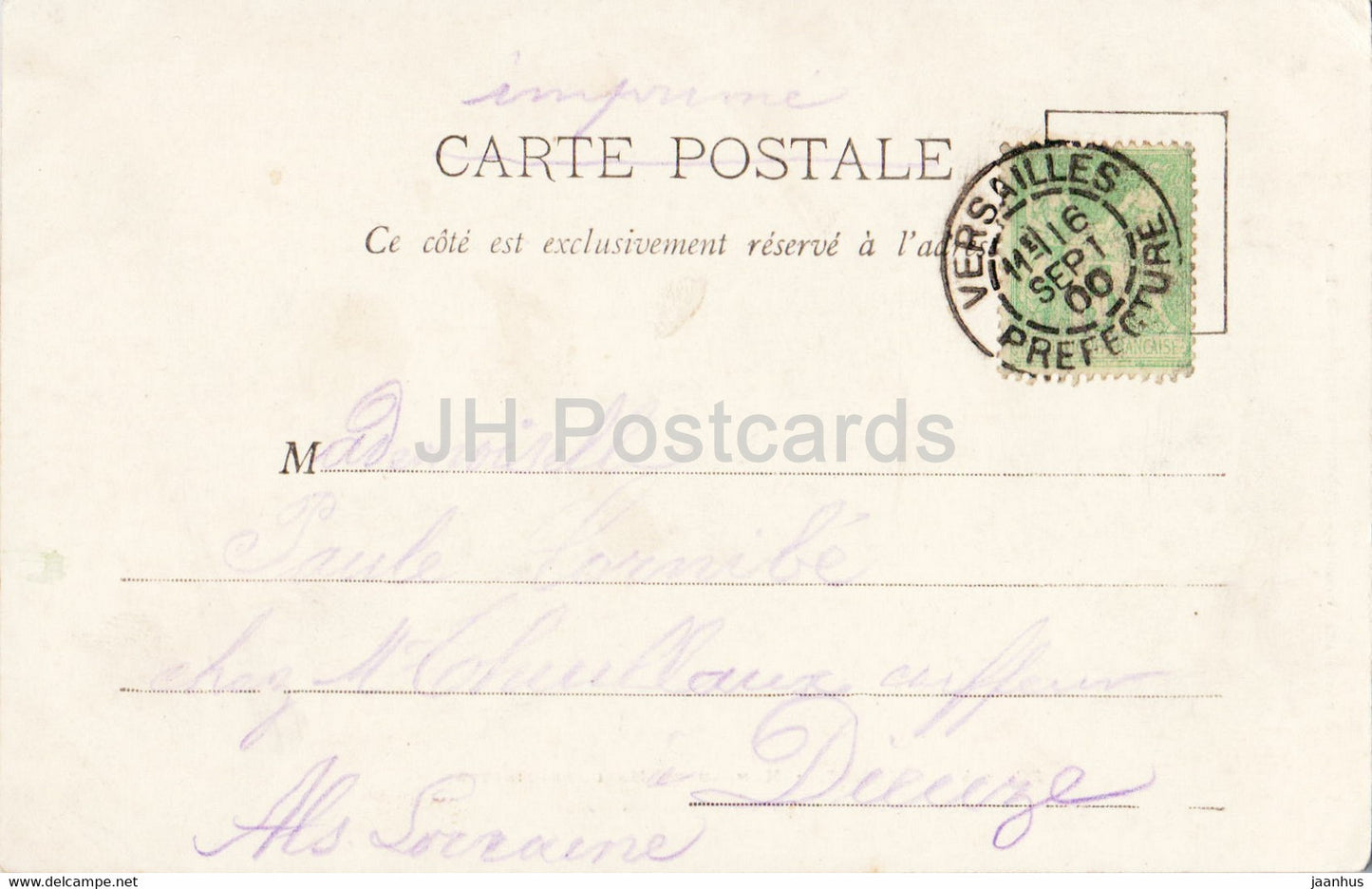 Versailles - Hameau de Marie Antoinette - La Maison du Seigneur - 22 - old postcard - 1900 - France - used