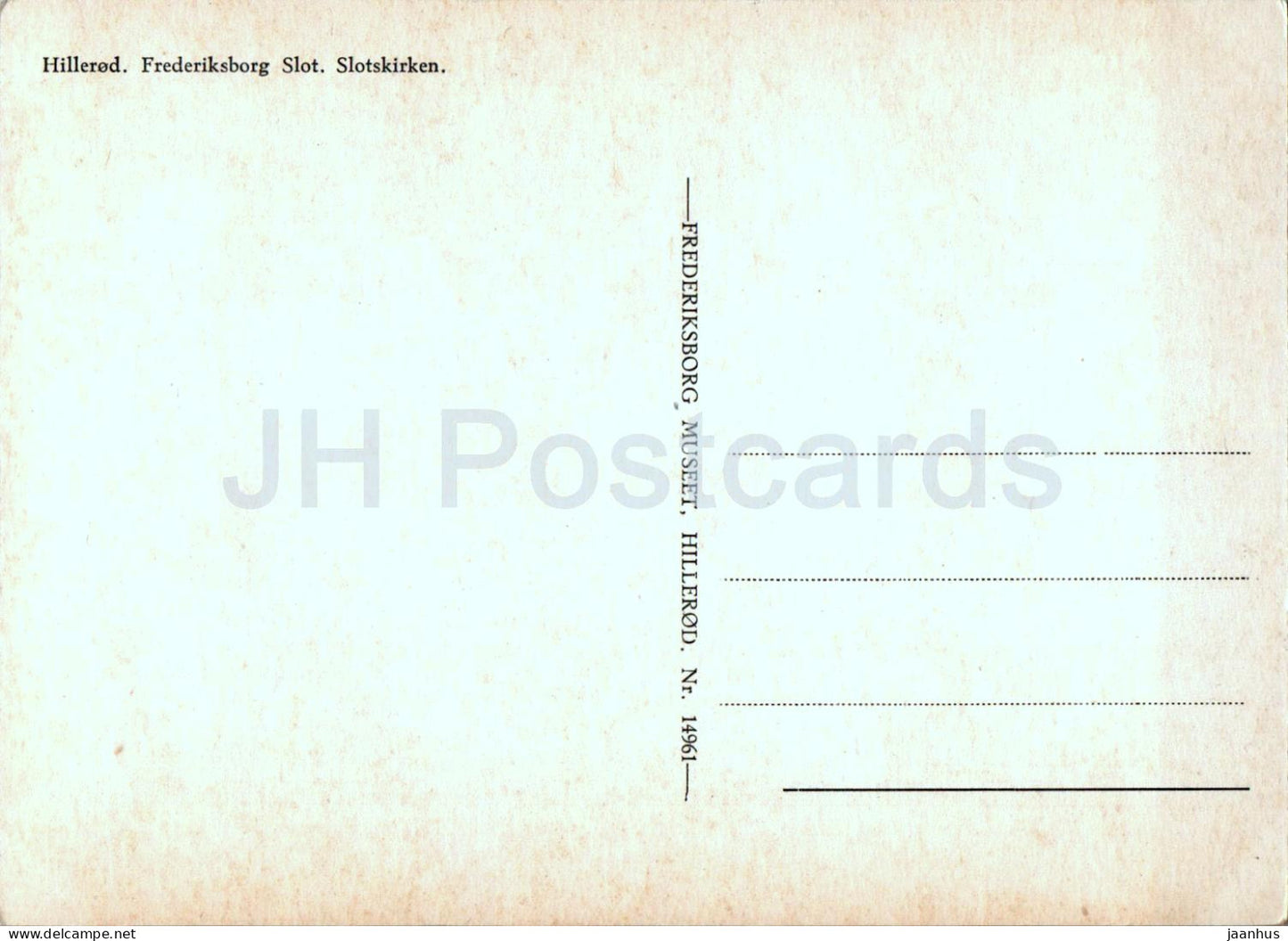 Hillerod - Frederiksborg Slot - Slotskirken - church - castle - 14961 - Denmark - unused