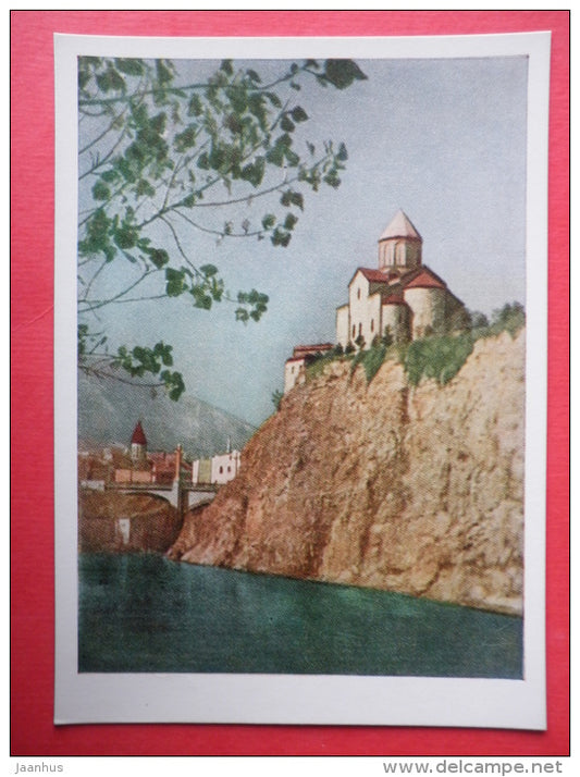 Metekhi Church - Tbilisi - Georgia - Gruziya - 1957 - Georgia USSR - unused - JH Postcards