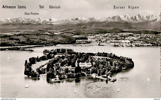 Insel Mainau im Bodensee - old postcard - Germany - unused - JH Postcards