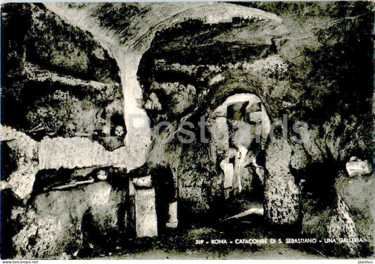 Roma - Rome - Catacombe Di S Sebastiano - Una Galleria - Catacombs of St Sebastian - A Gallery - 319 - Italy - unused - JH Postcards