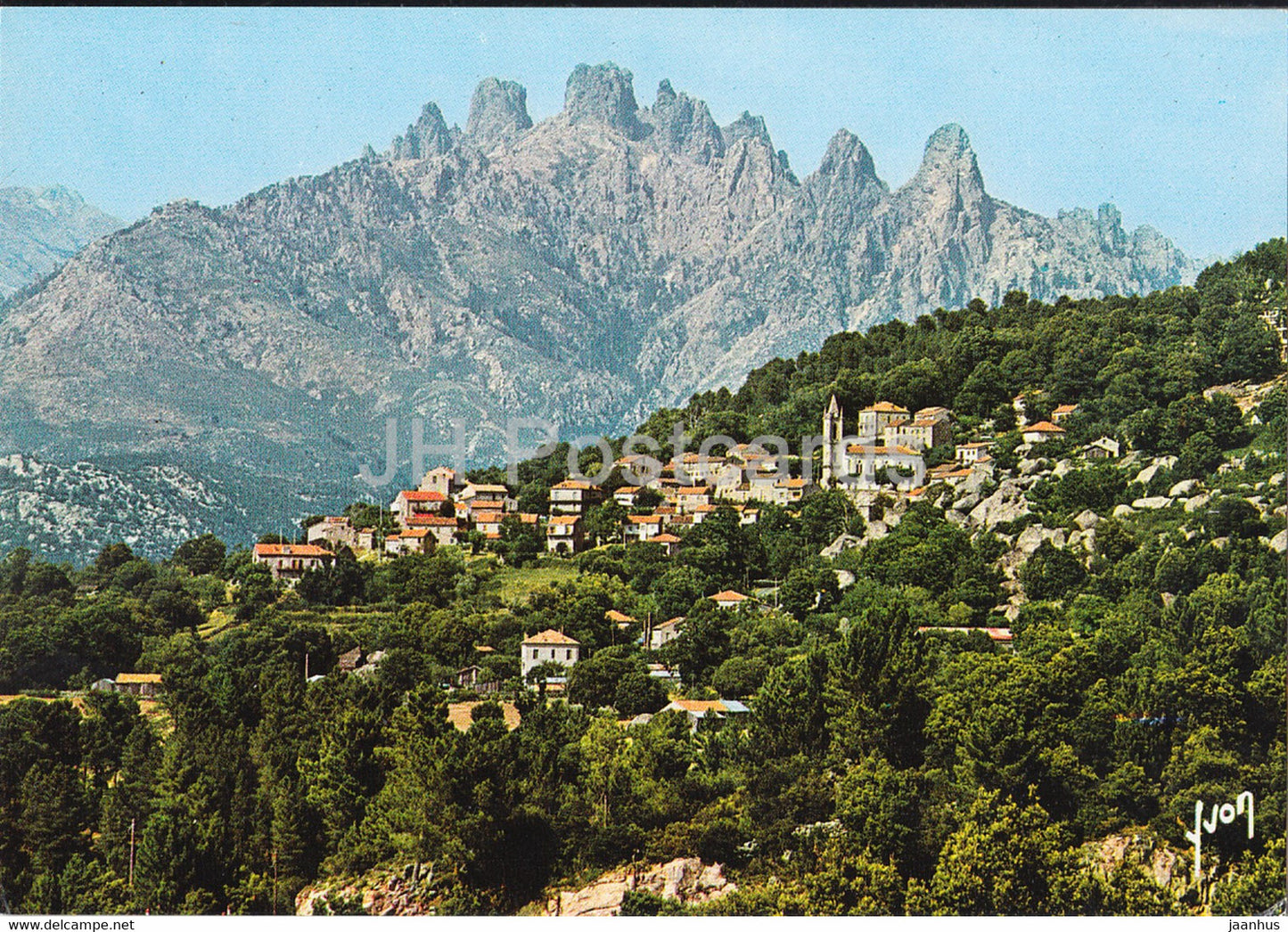 Zonza - Vue Generale et aiguilles de Bavella - 20124 - France - unused - JH Postcards