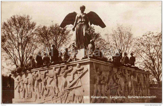 Langelinie - Sofartsmonumentet - Kobenhavn - Copenhagen - Denmark - 302 - sent to Estonia 1929 - JH Postcards