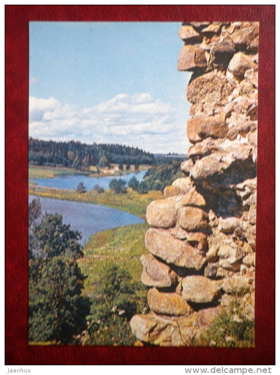 Karksi , the ruins of the stronghold - 1984 - Estonia USSR - unused - JH Postcards