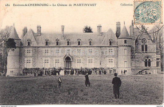 Le Chateau de Martinvast - Environs de Cherbourg - castle - 280 - old postcard - 1906 - France - used - JH Postcards