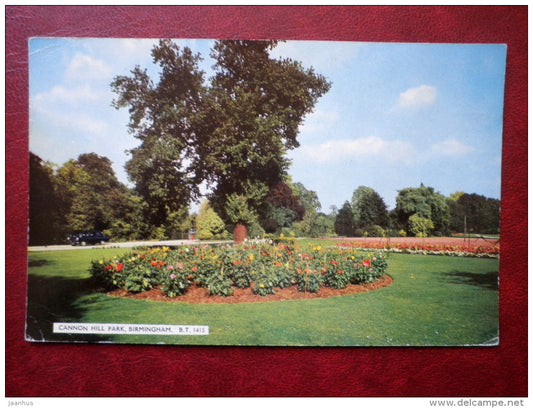 Birmingham - Cannon Hill Park - sent to Estonia, USSR 1963 , stamps removed - England - United Kingdom - used - JH Postcards