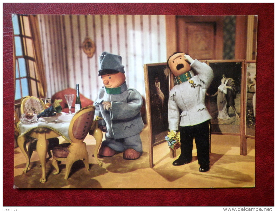 The Good Soldier Švejk - novel by Jaroslav Hasek - house - Tisk Severografia Decin - Film - Animation - Czech - u - JH Postcards