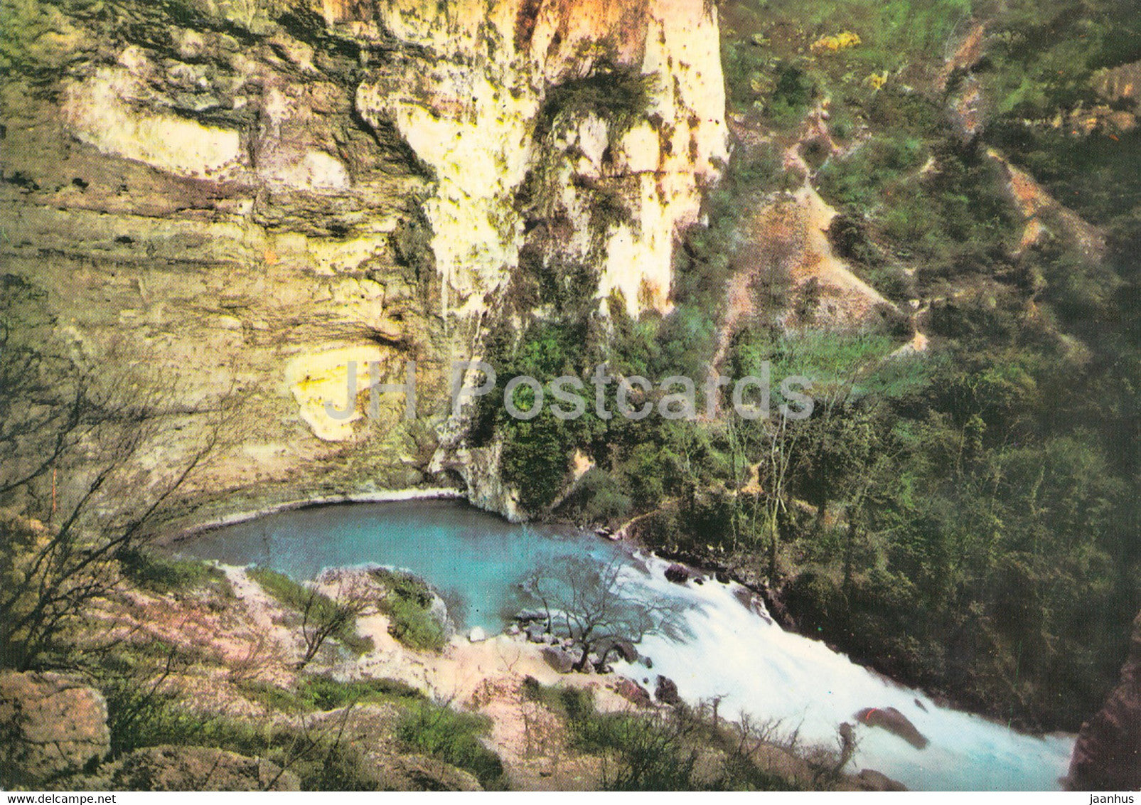 Fontaine de Vaucluse - Naissance de la Source par Hautes Eaux - France - unused - JH Postcards