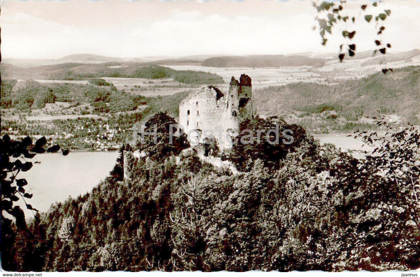 Ruine Bodman am Bodensee - old postcard - 1957 - Germany - used - JH Postcards