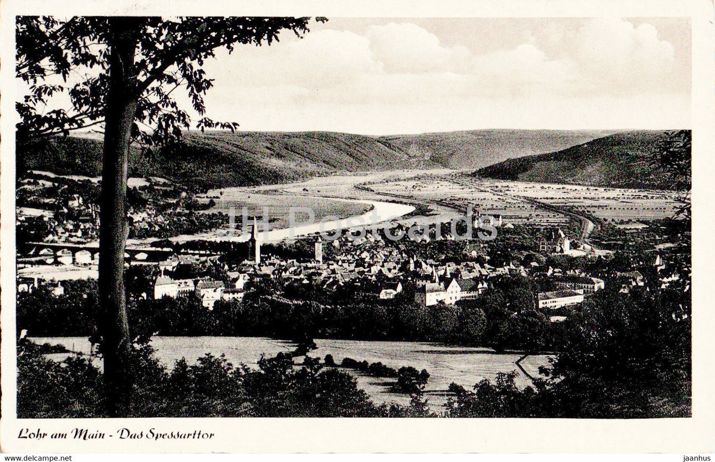 Lohr am Main - Das Spessarttor - old postcard - 1951 - Germany - used - JH Postcards