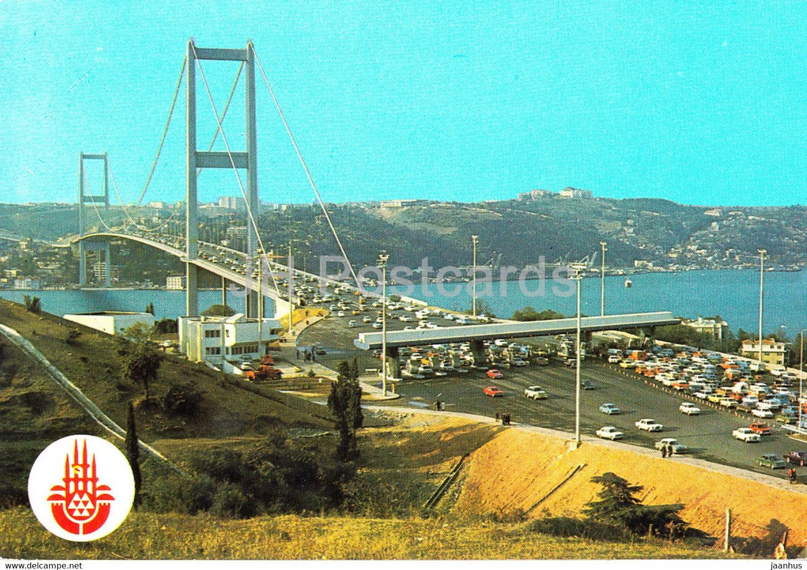 Istanbul - The view of Bosphorus Bridge from Beylerbeyi village - Turkey - unused - JH Postcards