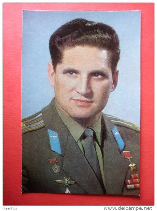 Boris Volynov , Soyuz 5, Soyuz 21 - Soviet Cosmonaut - space - 1973 - Russia USSR -unused - JH Postcards