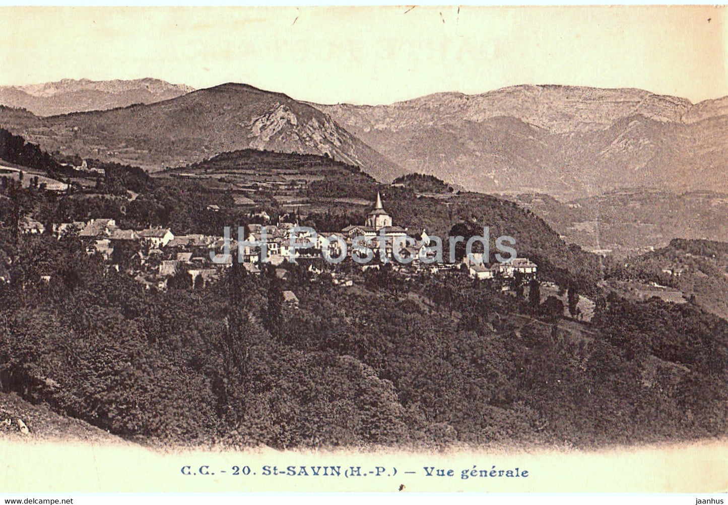 St Savin - Vue Generale - 20 - old postcard - France - unused - JH Postcards