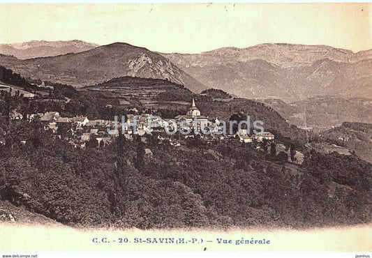 St Savin - Vue Generale - 20 - old postcard - France - unused - JH Postcards