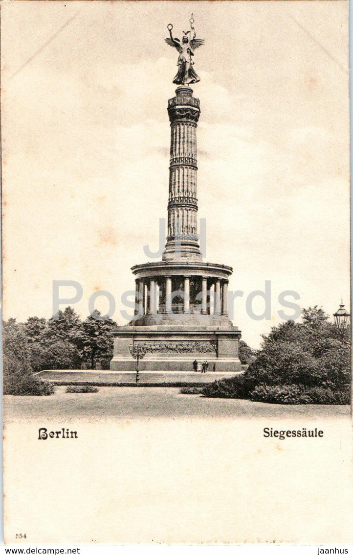 Berlin - Siegessaule - 554 - old postcard - Germany - unused - JH Postcards