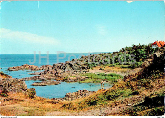 Bornholm - Kysten mellem Allinge og Sandkas - The coast between Allinge and Sandkas - 8358 - 1968 - Denmark - used - JH Postcards