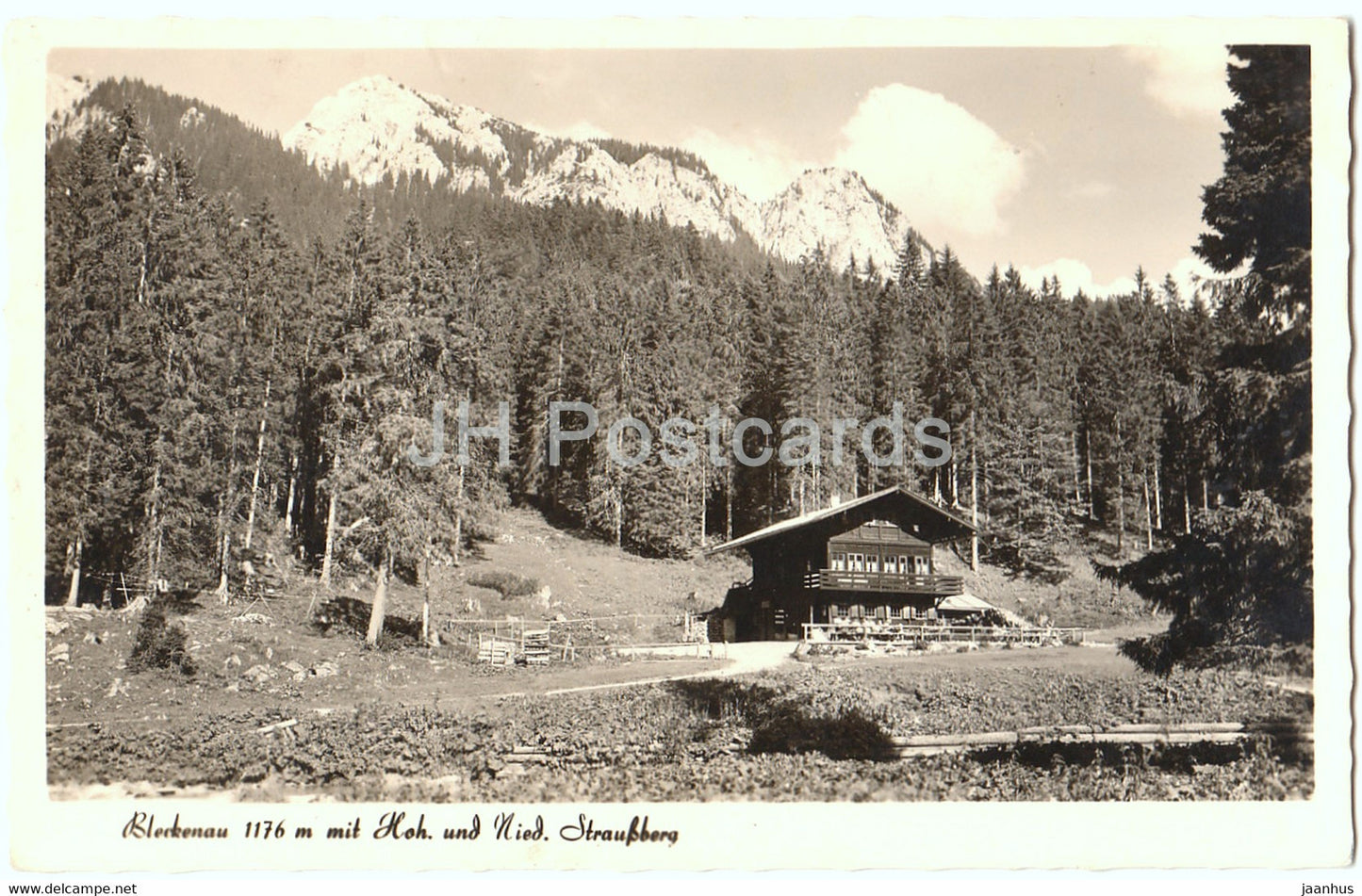 Bleckenau 1176 m mit Hoh und Nied Straussberg - Germany - unused - JH Postcards