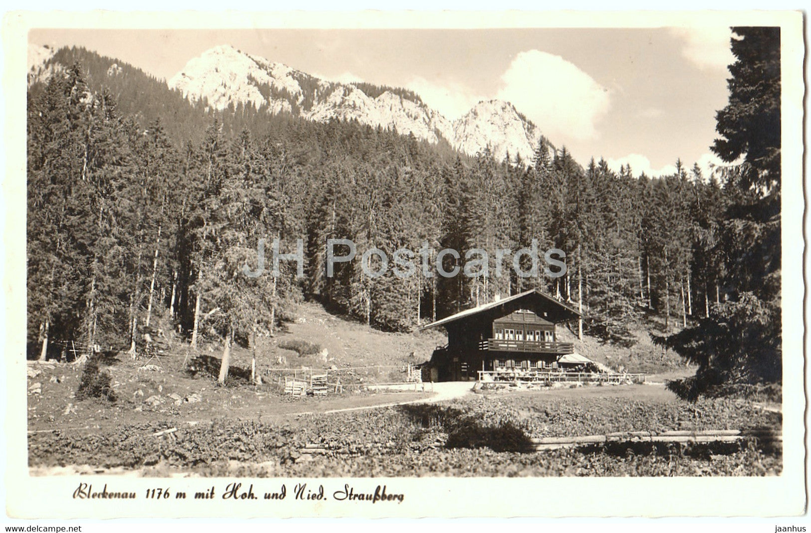 Bleckenau 1176 m mit Hoh und Nied Straussberg - Germany - unused - JH Postcards