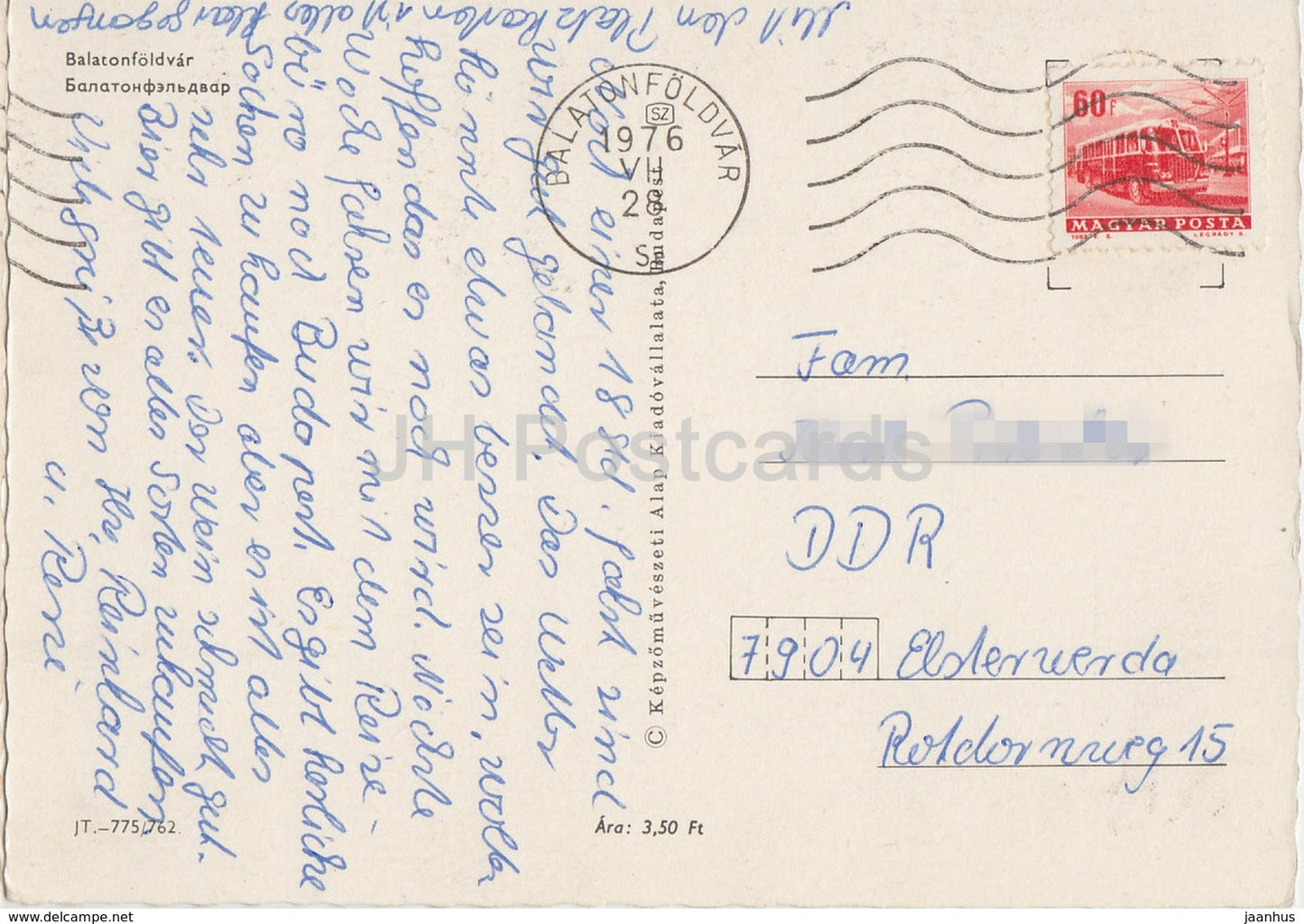 Balaton - Balatonfoldvar - boat - multiview - 1976 - Hungary - used