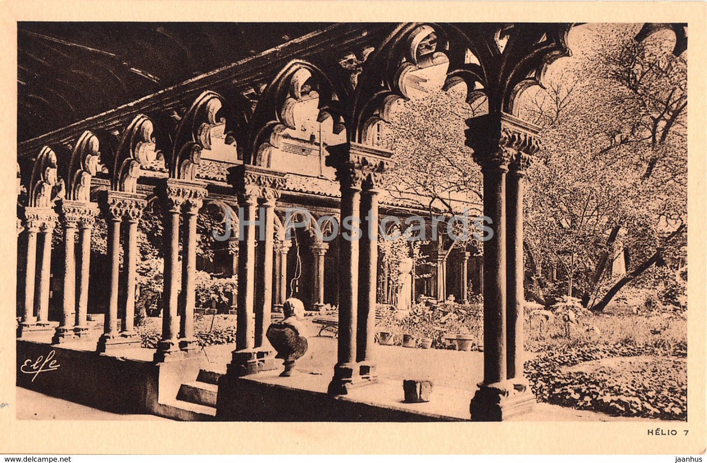 Toulouse - LE Musee - Grand Cloitre des Augustins - cloister - Pyrenees Ocean - 13 - old postcard - France - unused - JH Postcards