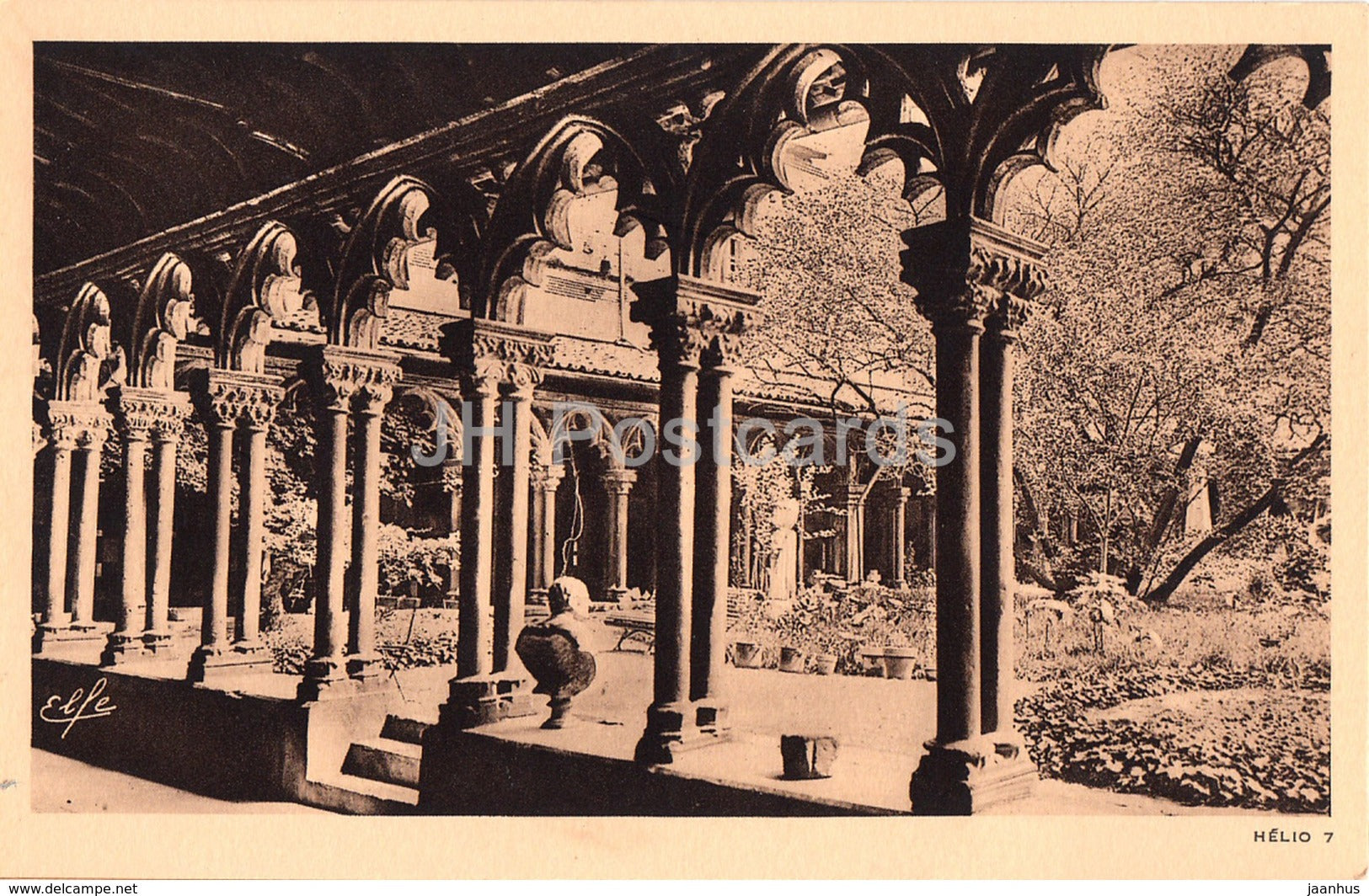 Toulouse - LE Musee - Grand Cloitre des Augustins - cloister - Pyrenees Ocean - 13 - old postcard - France - unused - JH Postcards